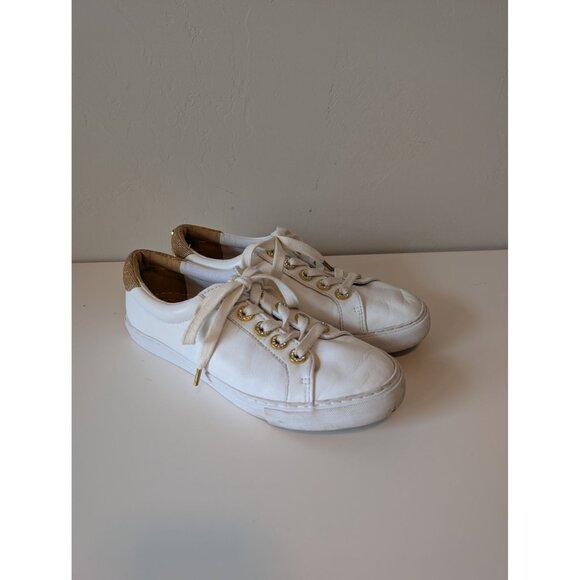 Lilly Pulitzer Lux Hallie Colorblock Leather lace up Sneakers 8M - Picture 1 of 8